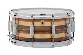 LUDWIG - LB552RS PHONIC RAW BRONZE STRIPED  6.5x14